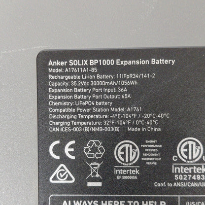 Anker Solix C1000 Portable Power Station w/ Solix BP1000 Expansion Battery