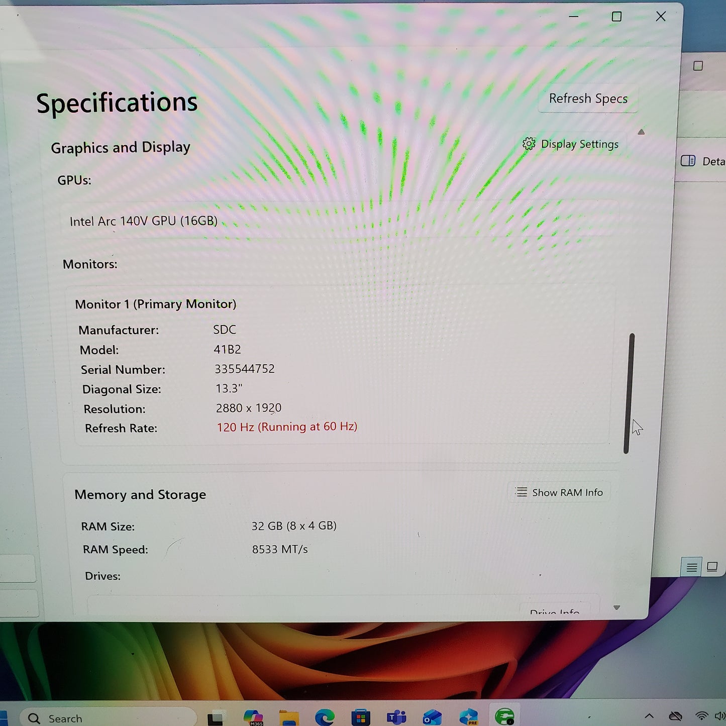 Microsoft Surface Pro 11 Business 2103 13" Ultra 7 268V 2.2GHz 32GB RAM 1TB SSD