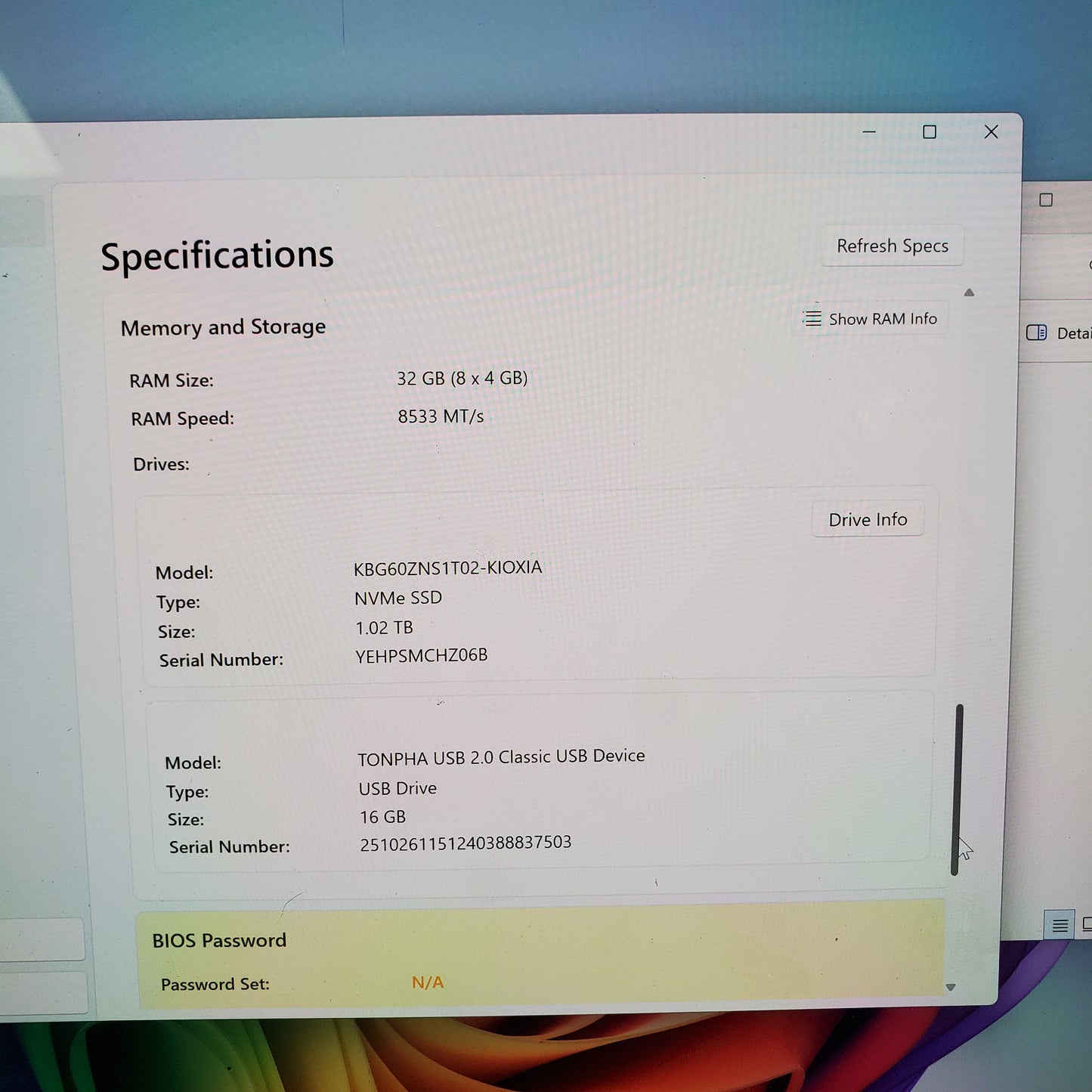 Microsoft Surface Pro 11 Business 2103 13" Ultra 7 268V 2.2GHz 32GB RAM 1TB SSD
