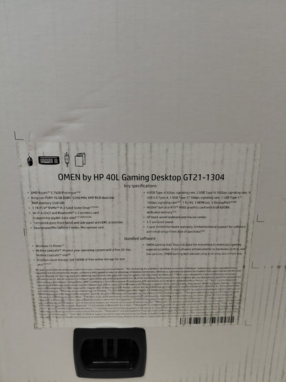 HP Omen 40L Gaming GT21-1304 Ryzen 5 7600 3.80GHz 16GB RAM 1TB SSD RTX 4060